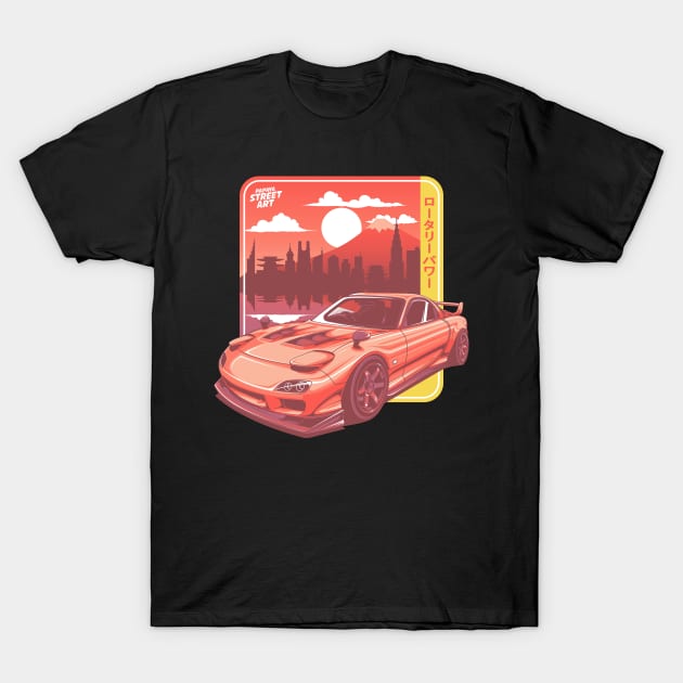 RX 7 - PAPAYA STREETART T-Shirt by papayastreetart